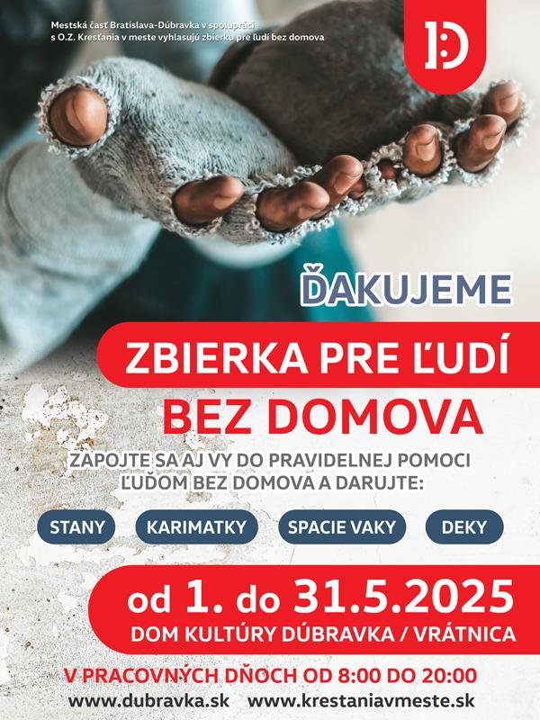 Zbierka pre ľudí bez domova