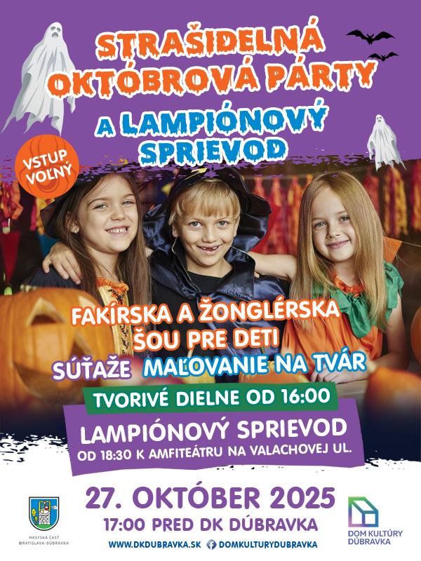 Strašidelná  párty a lampiónový sprievod 2025