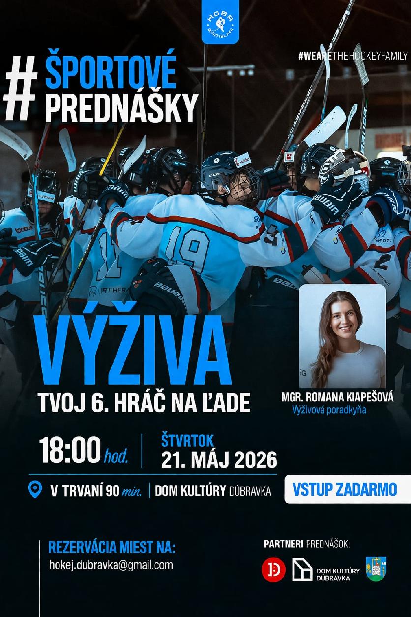 VÝŽIVA tvoj 6. hráč na ľade