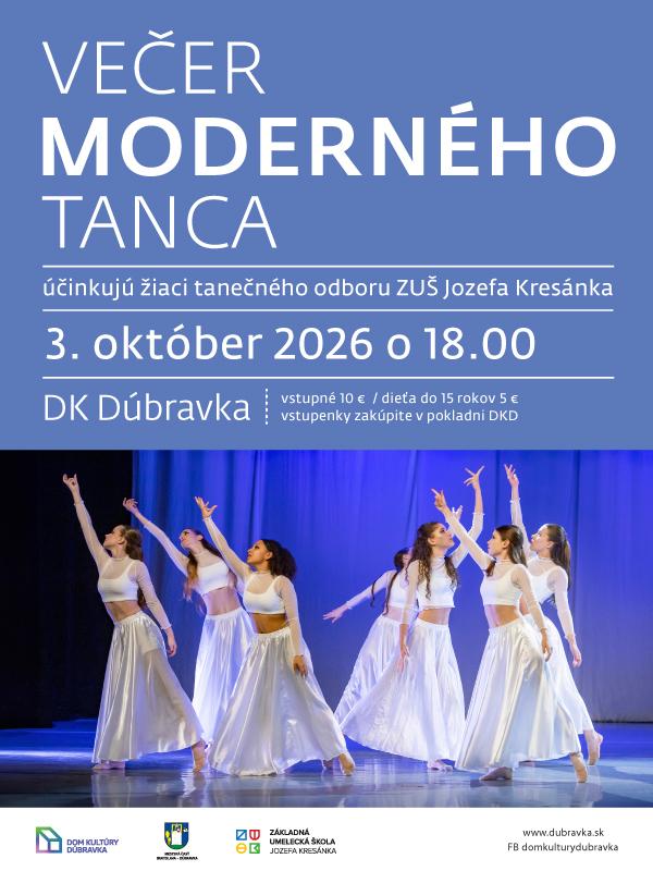 Večer moderného tanca 2026