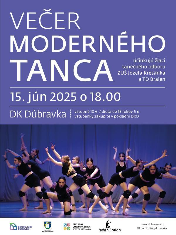 Večer moderného tanca 2025